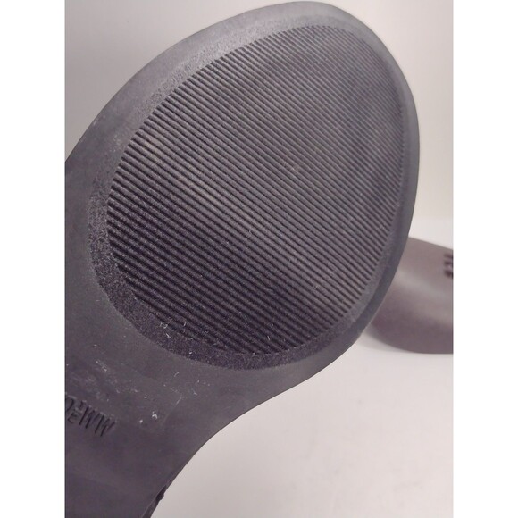 Torrid Black Faux Suede Side Dip / Zip Heel Ankle Booties Boots, Womens 10 .5 WW - Picture 14 of 15